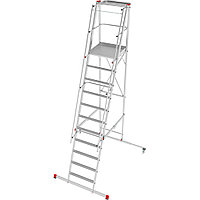 Передвижная складная лестница с площадкой профессиональная NV 5540 1*11 ступеней Новая высота