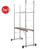 Лестница-помост ал. 2х 8 ступен. серия NV1415 Новая высота