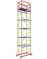 Вышка тура ВСР-1, рабочая высота 8.4 м, площадка 0.7x1.6 м, стальная