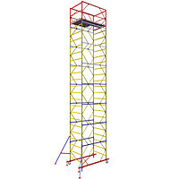 Вышка тура ВСР-4, рабочая высота 10.8 м, площадка 1.2x2.0 м, стальная