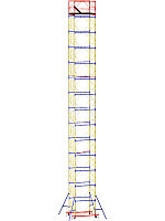 Вышка тура ВСР-5, рабочая высота 18.2 м, площадка 1.6x1.6 м, стальная