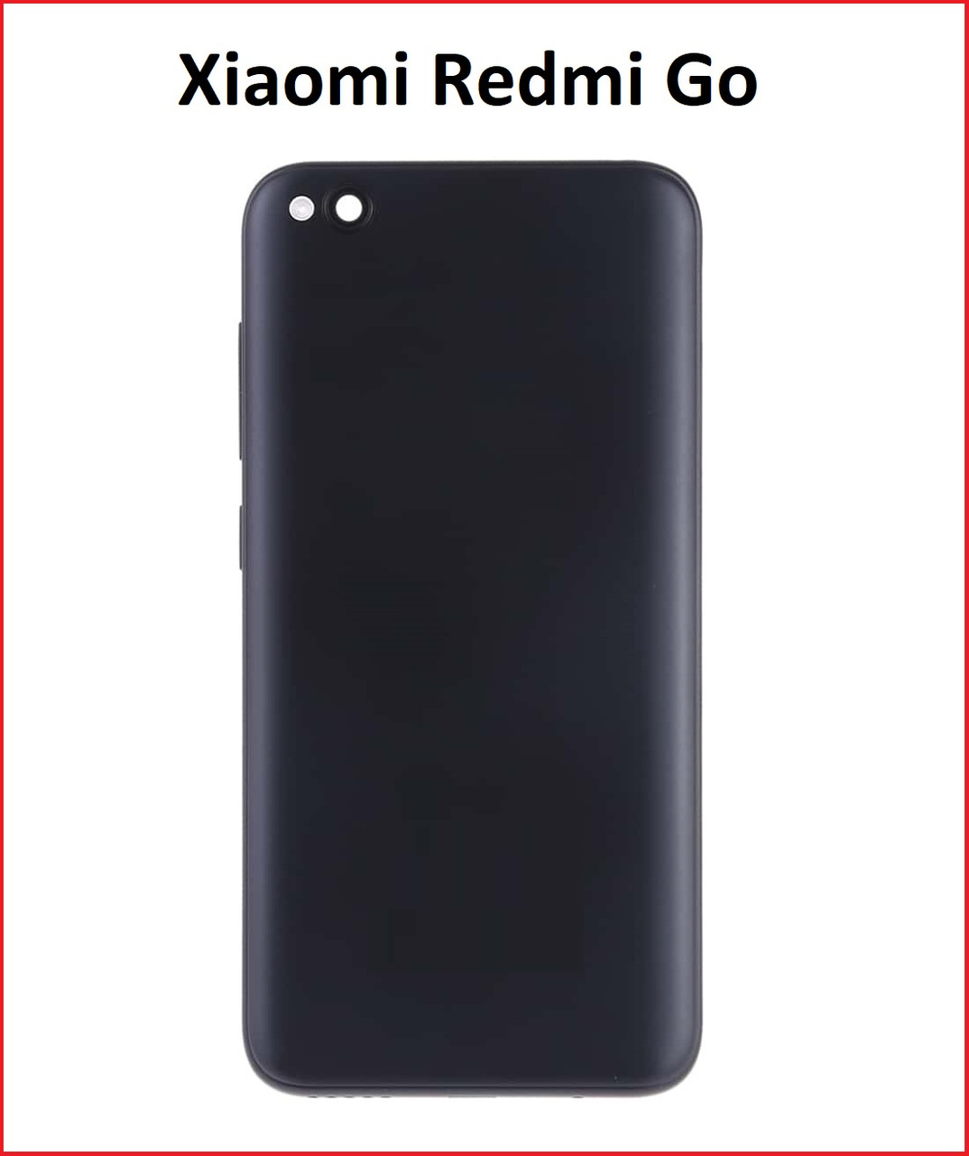 Чехол-накладка для Xiaomi Redmi Go (силикон) черный - фото 1 - id-p97864305