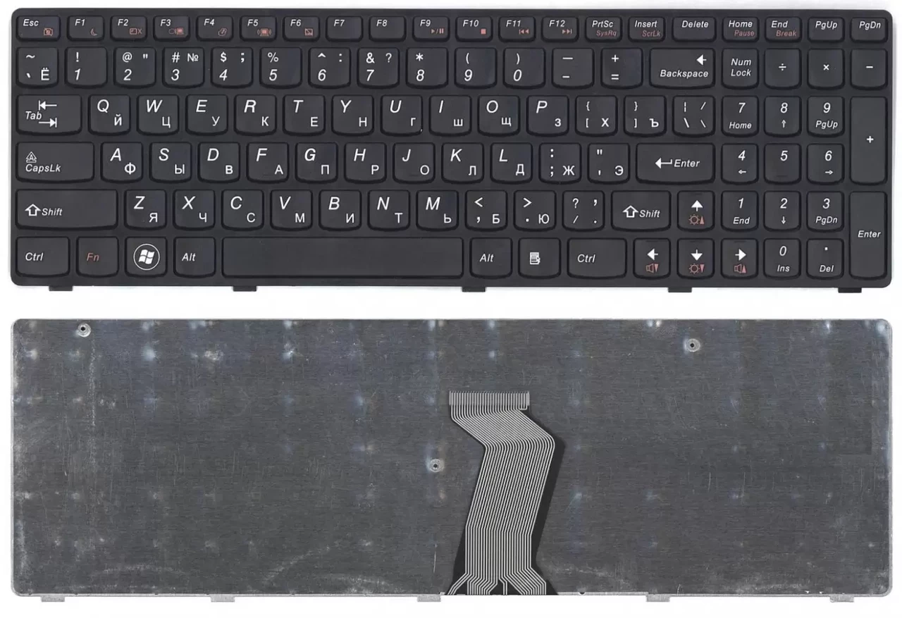 Клавиатура для ноутбука серий Lenovo Z580, Z585 - фото 3 - id-p222558063