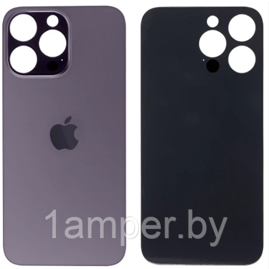 Задняя крышка для iphone 14 Pro Max Серебристая, черная - фото 1 - id-p222558086