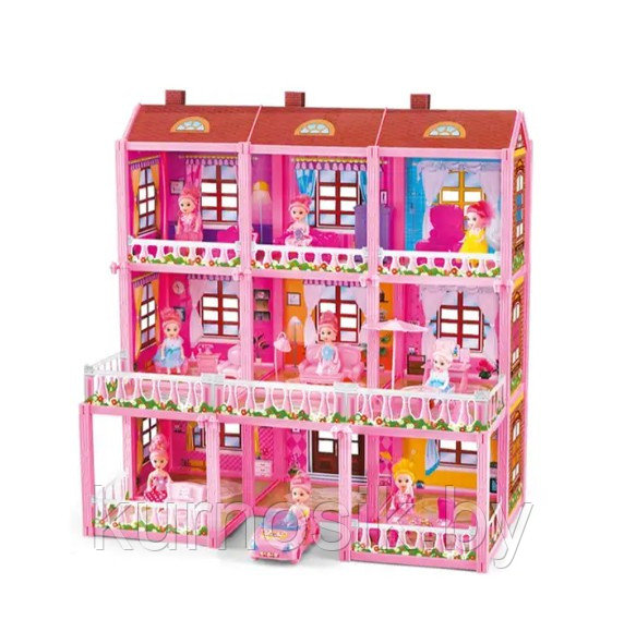 Сборный домик для маленьких кукол Fashion Villa, 957 - фото 2 - id-p222558163