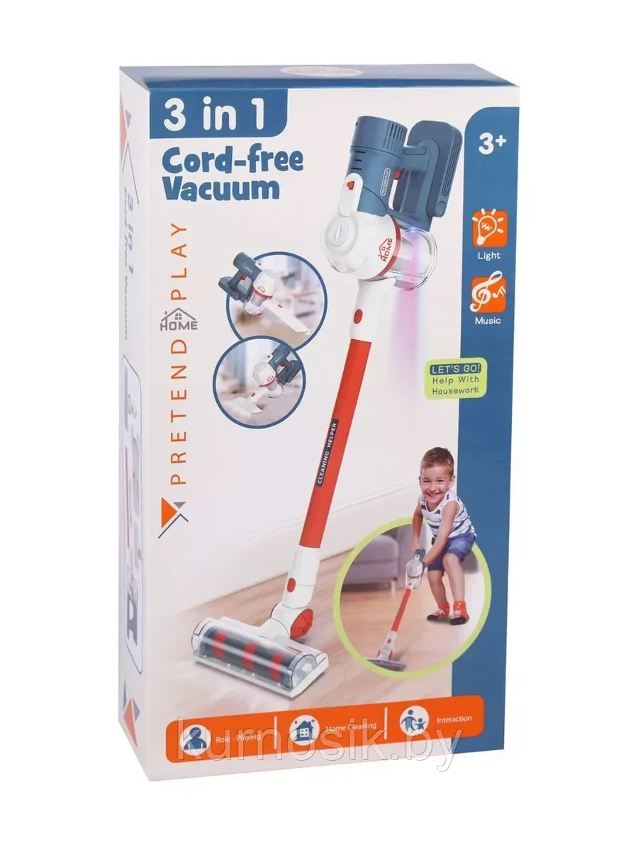 Пылесос игрушечный для уборки с чистящими средствами, 525-18A - фото 1 - id-p222558191