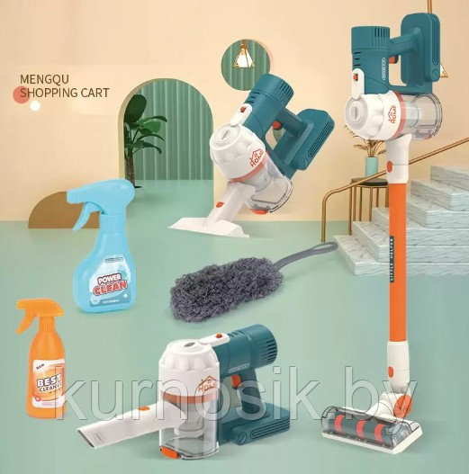 Пылесос игрушечный для уборки с чистящими средствами, 525-18A - фото 5 - id-p222558191