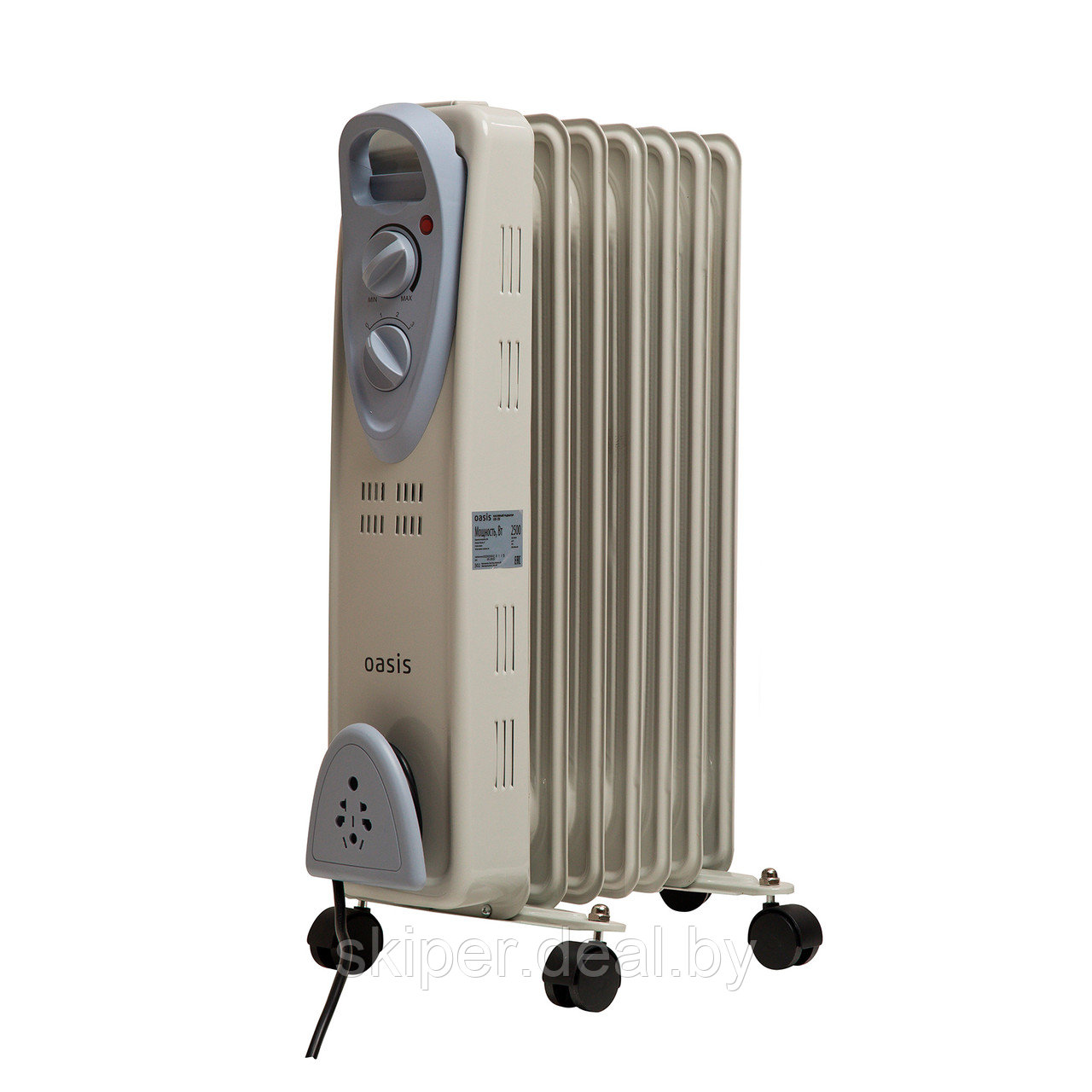 Радиатор масляный Oasis US-10 (5 секций, 1000 Вт, до 10 м2) - фото 1 - id-p222559062