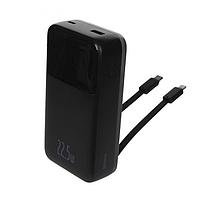 Внешний аккумулятор Baseus Power Bank Comet Series Dual-Cable Digital Display Fast Charge 20000mAh 22.5W Black