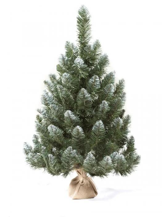 Маленькая искусственная елка новогодняя настольная 90 см пушистая рождественская ель литая заснеженная елочка - фото 3 - id-p222537706