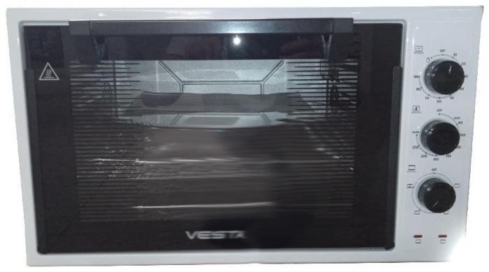 Мини печь с двумя противнями настольный духовой шкаф духовка электрическая для выпечки VESTA MP-V 2336 Е белая - фото 1 - id-p222538948