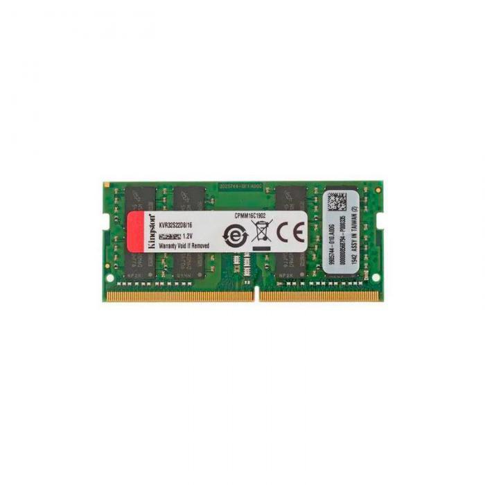 Модуль памяти Kingston Value RAM DDR4 SODIMM 3200Mhz PC25600 CL22 - 16Gb KVR32S22D8/16 - фото 1 - id-p222436297