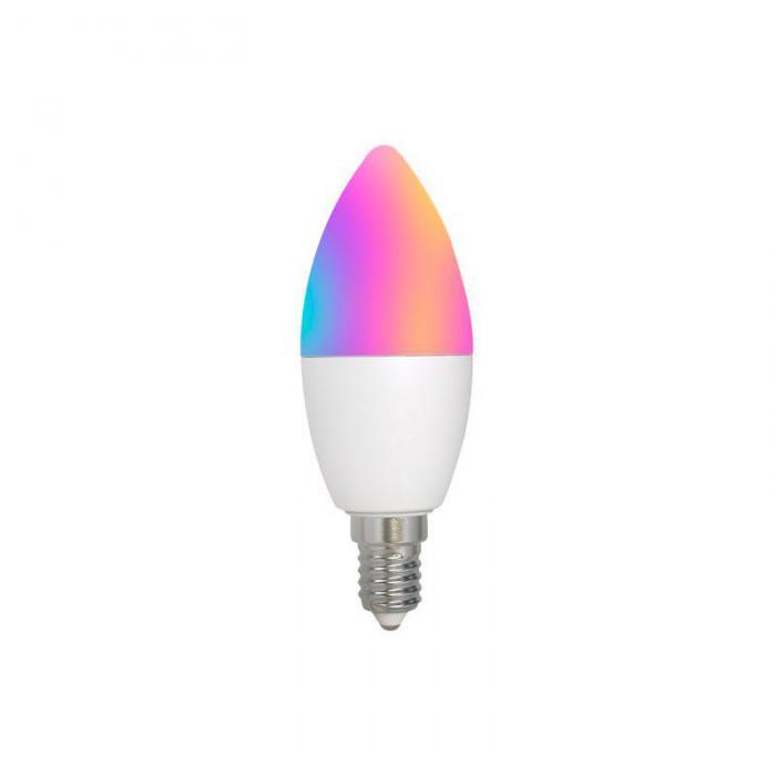 Лампочка Moes Wi-Fi LED Bulb E14 RGB+CW 6W WB-TDC6-RCW-E14 - фото 1 - id-p222436415
