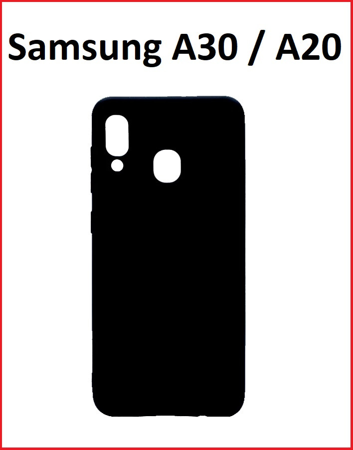 Чехол-накладка для Samsung Galaxy A30 (силикон) SM-A305 черный