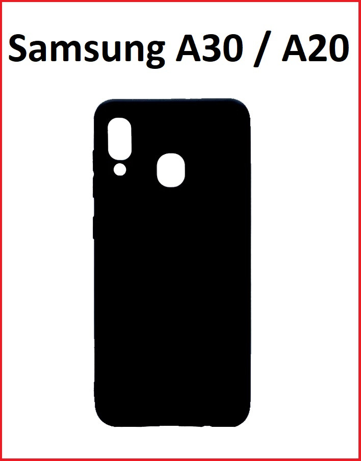 Чехол-накладка для Samsung Galaxy A30 (силикон) SM-A305 черный - фото 1 - id-p97851499