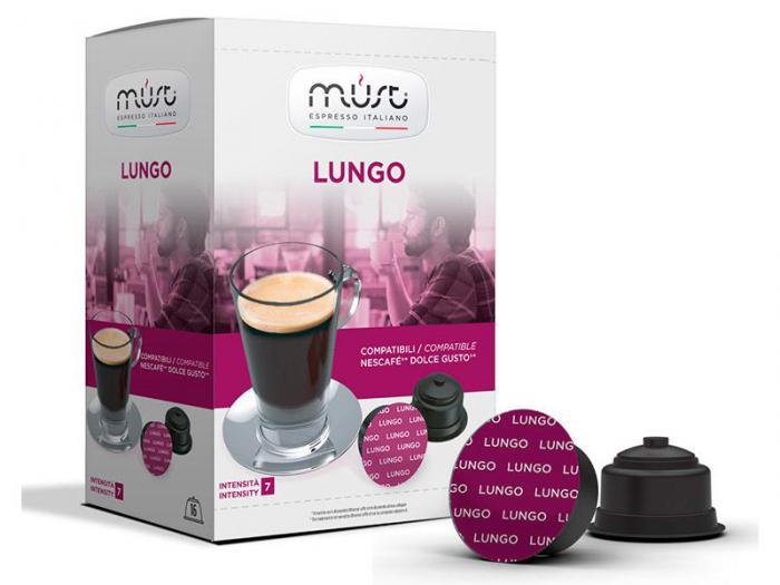 Капсулы для кофемашин Must Lungo 16шт стандарта Dolce Gusto - фото 1 - id-p222436485
