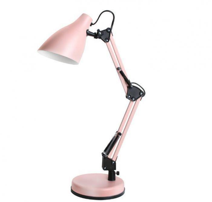 Офисная настольная лампа CAMELION KD-331 C14 розовый светильник на кронштейне подставке для чтения - фото 1 - id-p222539556