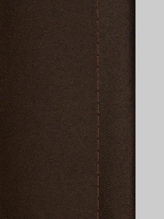 Шторы блэкаут коричневые готовые однотонные современные плотные комплект портьеры для зала спальни в гостиную - фото 6 - id-p222438265