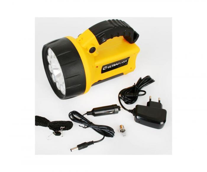 Аккумуляторный ручной светодиодный фонарь ULTRAFLASH UF3753LED - фото 2 - id-p222539821