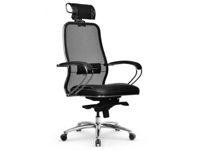 Ортопедическое офисное кресло компьютерное Метта Samurai SL-2.04 MPES Black - фото 1 - id-p222443175