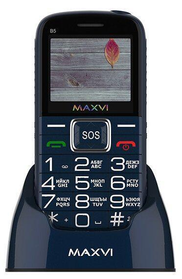 Кнопочный телефон раскладушка для пожилых людей MAXVI E5 синий мобильный раскладной - фото 2 - id-p222539984