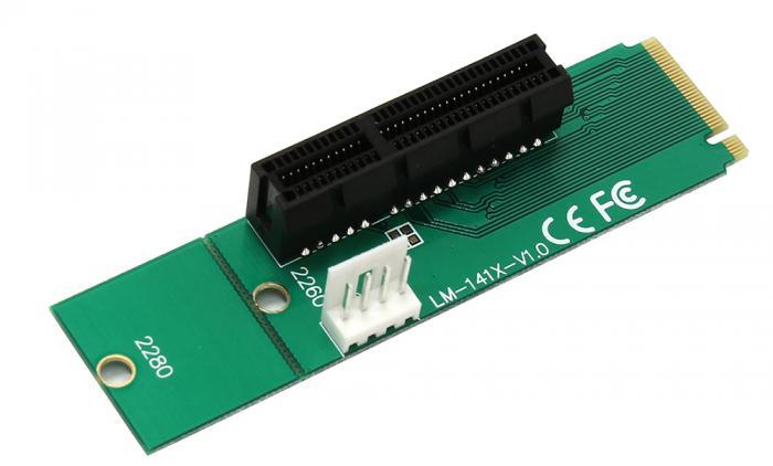 Аксессуар Адаптер Espada Riser Card M2 to PCI-e x4 EM2-PCIE - фото 1 - id-p222540022