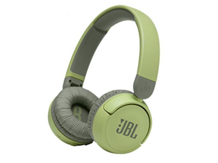 Беспроводные bluetooth наушники с микрофоном JBL JR 310BT Green JBLJR310BTGRN накладные зеленые - фото 1 - id-p222444380