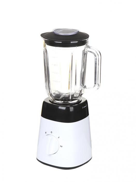 Блендер измельчитель с чашей электрический миксер настольный со стеклянным кувшином для смузи кухни Kitfort - фото 1 - id-p222444464
