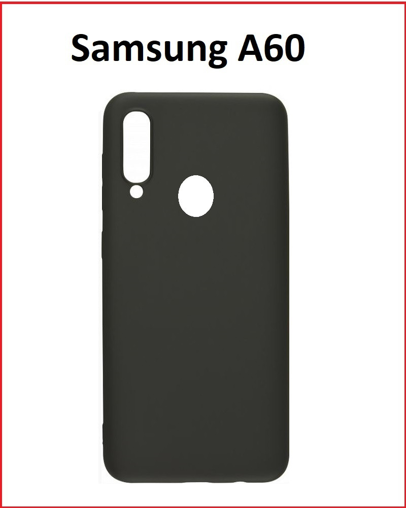 Чехол-накладка для Samsung Galaxy A60 (силикон) SM-A605 черный