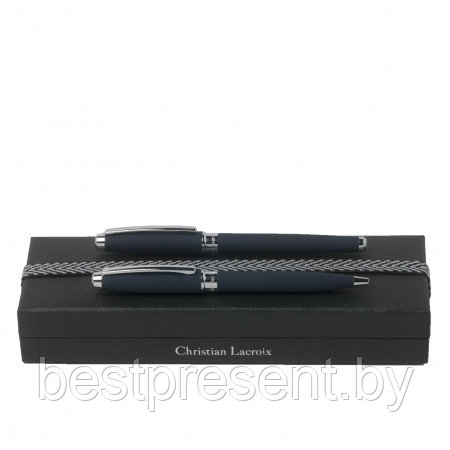 Набор Lacroix: шариковая ручка и ручка-роллер Chorus Blue - фото 1 - id-p222560368
