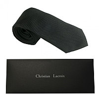 Шёлковый галстук Textum Black, Christian Lacroix