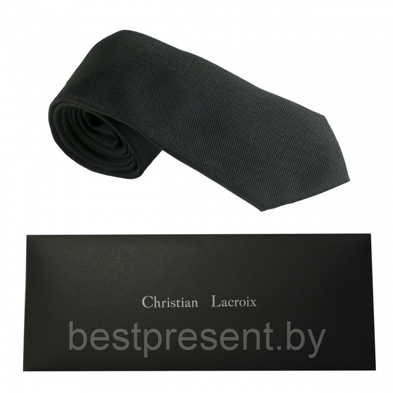 Шёлковый галстук Textum Black, Christian Lacroix - фото 1 - id-p222560375