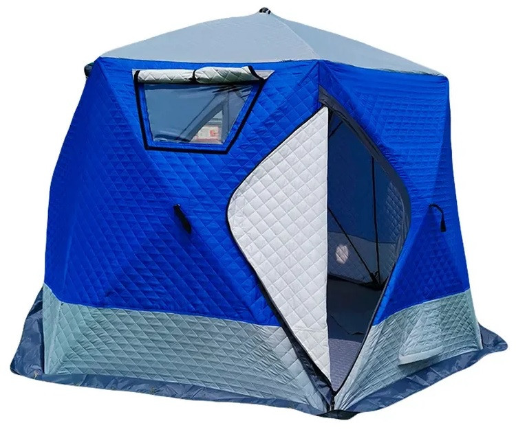 Палатка зимняя куб трёхслойная Mircamping (300х300х205см) (мобильная баня), арт. MIR-2020 - фото 1 - id-p219464388
