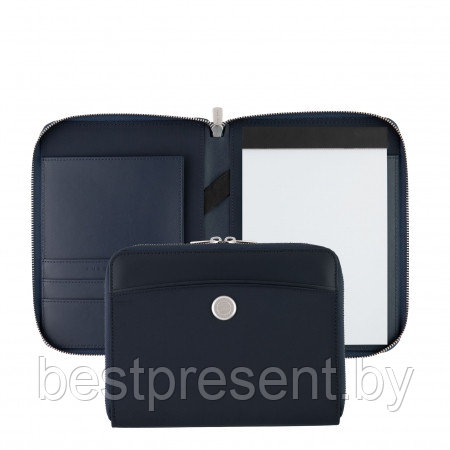 Папка для участника конференции формата А5 zip Contour Navy - фото 1 - id-p222560720