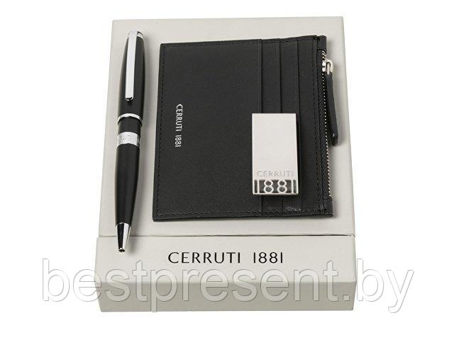 Набор: футляр для кредитных карт, кожа, ручка шариковая и зажим для денег, Cerruti 1881 - фото 2 - id-p222560794