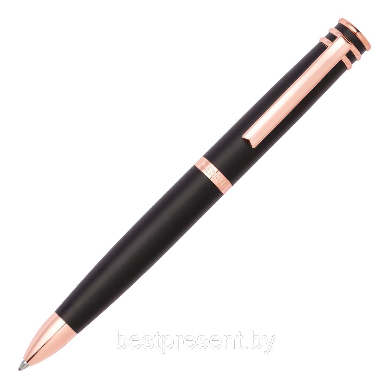 Ручка шариковая Austin Black/розовое золото, "Cerruti 1881" - фото 1 - id-p222561041