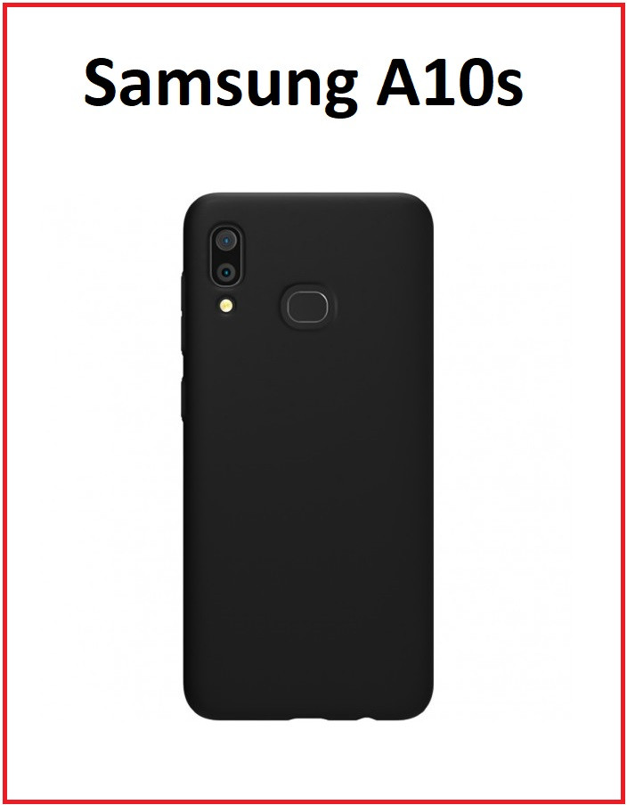 Чехол-накладка для Samsung Galaxy A10s (силикон) черный - фото 1 - id-p106110290