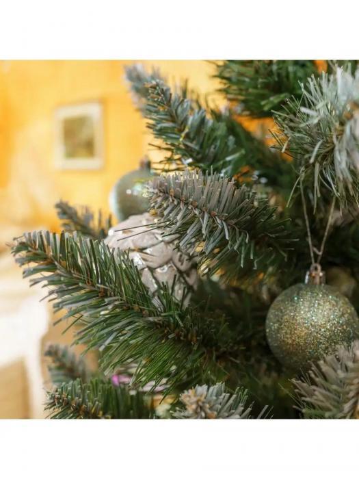Маленькая искусственная елка новогодняя настольная 90 см пушистая рождественская ель литая заснеженная елочка - фото 8 - id-p222536429