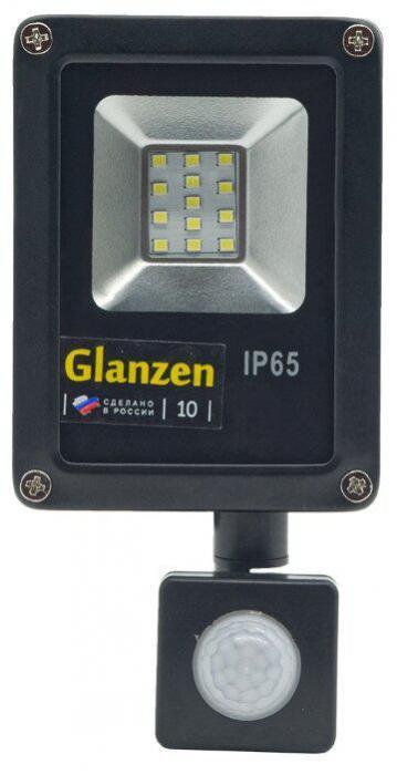 Уличный прожектор светодиодный GLANZEN FAD-0017-10 10 Вт с датчиком движения - фото 4 - id-p222537261