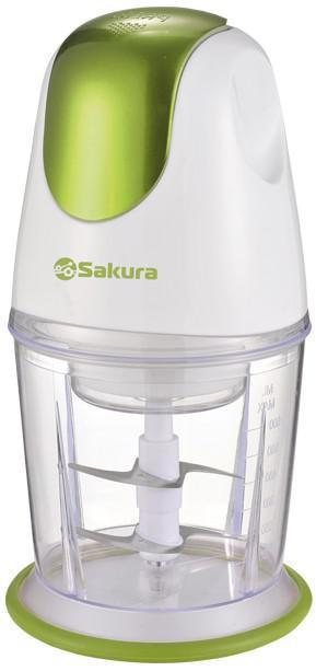 Измельчитель электрический кухонный для продуктов Универсальный чоппер блендер SAKURA SA-6232 GR-2 - фото 1 - id-p222537517