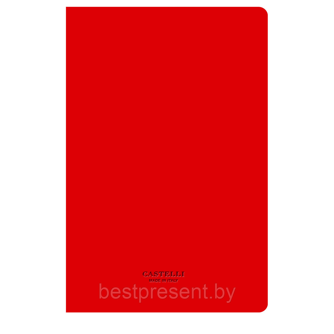 Записная книга IVORY в линейку 13х21 см HORIZON красный - фото 3 - id-p222561650