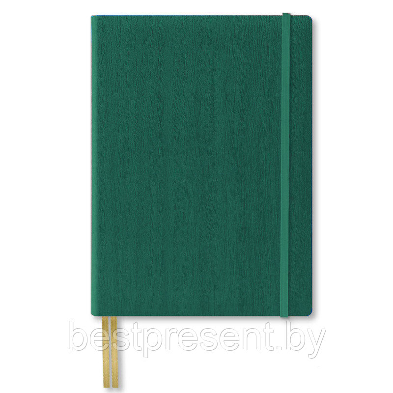 Записная книга IVORY в линейку 13x21 см GARDENA, зелёный - фото 1 - id-p222561656