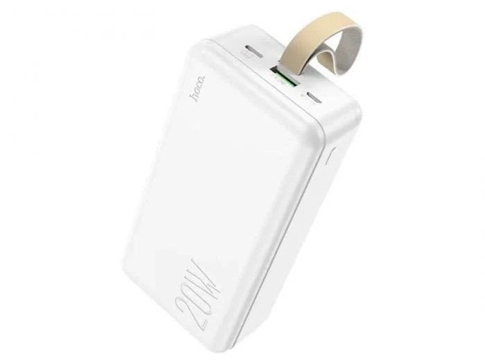Внешний аккумулятор Hoco Power Bank J87B 30000mAh белый пауэрбанк для зарядки телефона