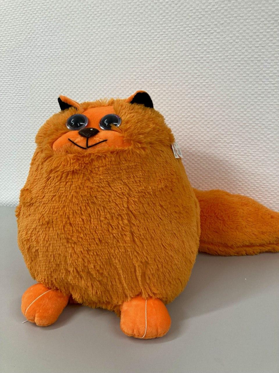 Мягкая игрушка кот круглый большой "Марсель" 35 см