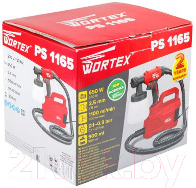 Краскопульт электрический Wortex PS 1165 - фото 6 - id-p219903019