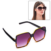 Очки солнцезащитные женские, линзы фиолетовые с градиентом, ширина 14,9см, дужка 13,4см 7673945