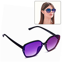 Очки солнцезащитные женские 14,5х3х5,5см, линзы фиолетовые с градиентом, UV400 Мастер К 5130282