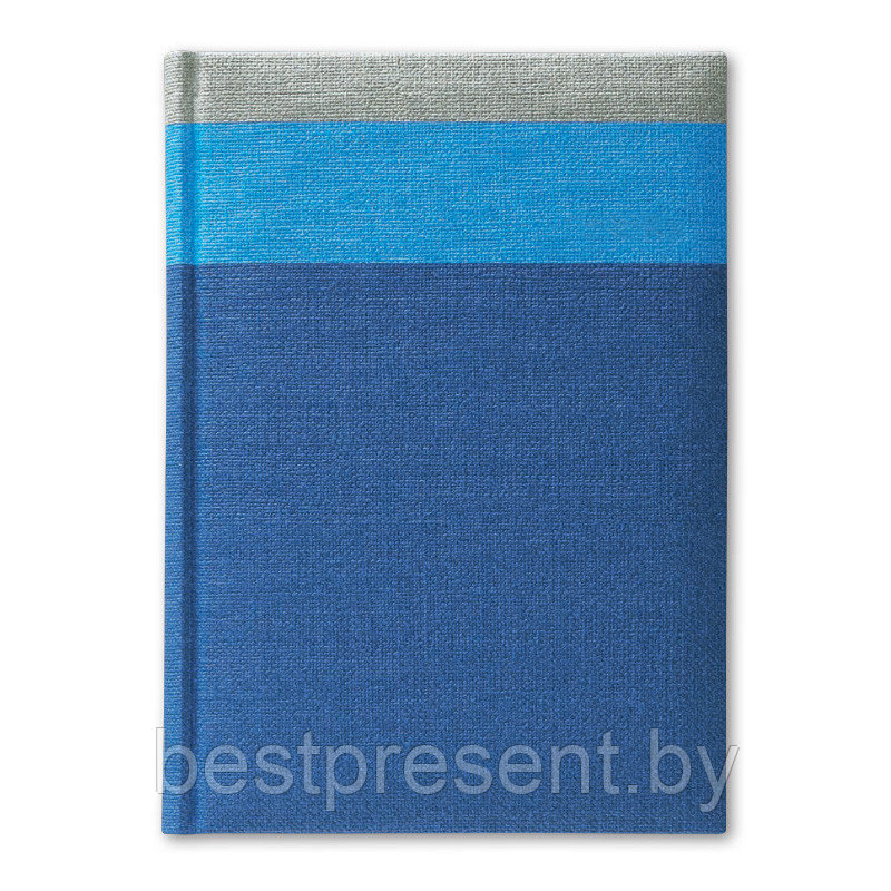 Ежедневник датированный V51 14,5x20,5 см GENEVE синий тонир. бумага, золотой срез - фото 1 - id-p222563894