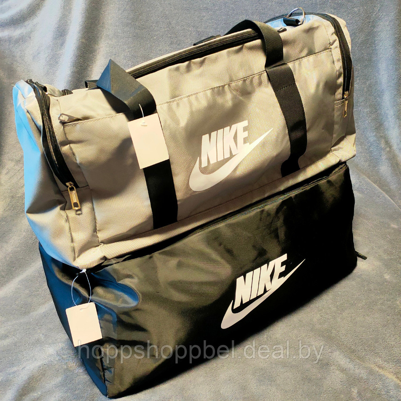 Дорожная сумка Nike серая - фото 4 - id-p222564287