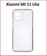 Чехол-накладка для Xiaomi Mi 11 Lite / Mi 11 lite 5g (силикон) прозрачный с защитой камеры